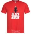 Men's T-Shirt Black widow red фото