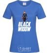 Women's T-shirt Black widow royal-blue фото