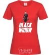 Women's T-shirt Black widow red фото