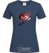 Women's T-shirt Fairy Tail Natsu logo navy-blue фото