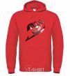 Men`s hoodie Fairy Tail Natsu logo bright-red фото