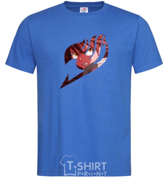 Мужская футболка Fairy Tail Natsu logo Ярко-синий фото