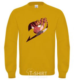 Sweatshirt Fairy Tail Natsu logo yellow фото