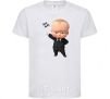 Детская футболка Boss baby Белый фото