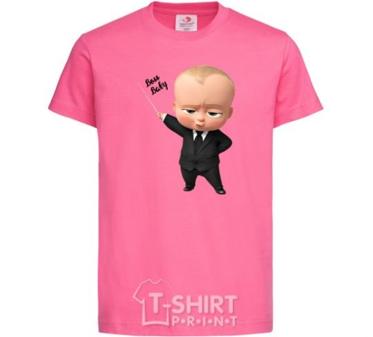 Детская футболка Boss baby Ярко-розовый фото