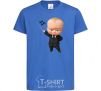 Детская футболка Boss baby Ярко-синий фото