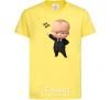 Kids T-shirt Boss baby cornsilk фото