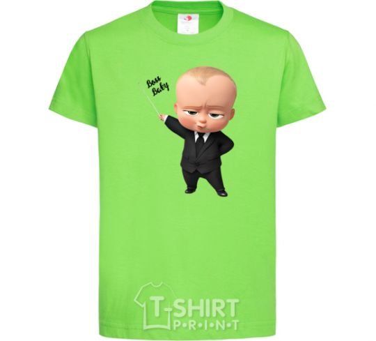 Детская футболка Boss baby Лаймовый фото