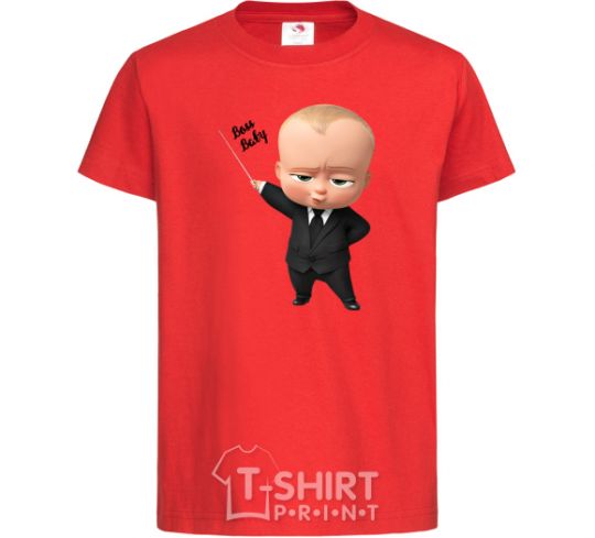 Детская футболка Boss baby Красный фото