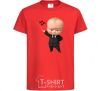 Детская футболка Boss baby Красный фото