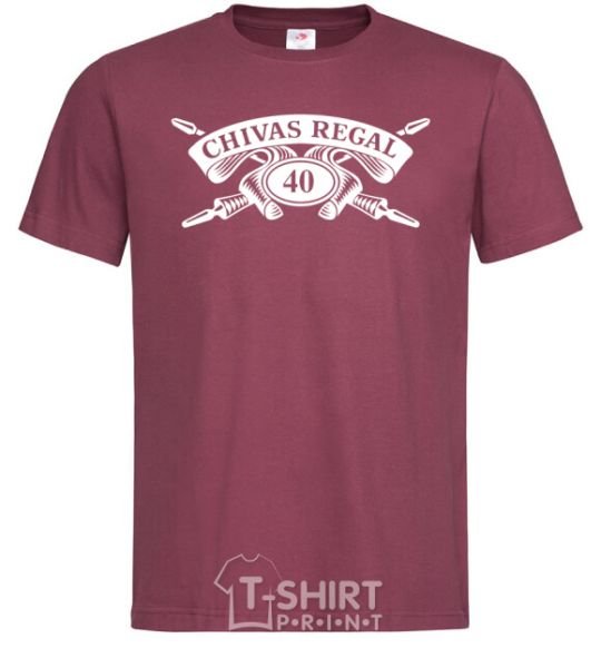 Men's T-Shirt Chivas regal burgundy фото