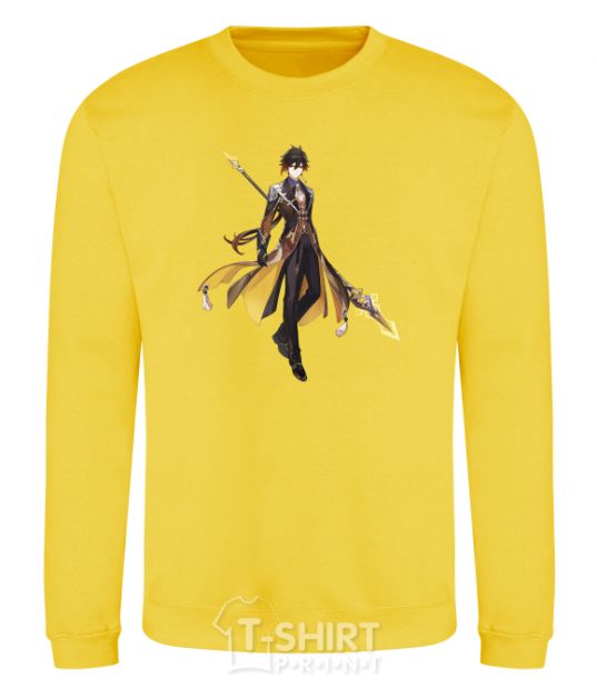 Sweatshirt Genshion impact Jun Li yellow фото