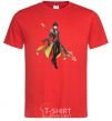 Men's T-Shirt Genshion impact Jun Li red фото