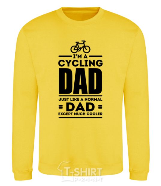 Свитшот Im a cycling Dad Солнечно желтый фото