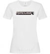 Women's T-shirt Minecraft logo 3d White фото