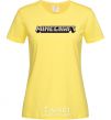 Women's T-shirt Minecraft logo 3d cornsilk фото