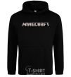 Men`s hoodie Minecraft logo 3d black фото