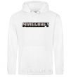 Men`s hoodie Minecraft logo 3d White фото