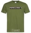 Men's T-Shirt Minecraft logo 3d millennial-khaki фото
