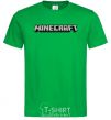 Men's T-Shirt Minecraft logo 3d kelly-green фото