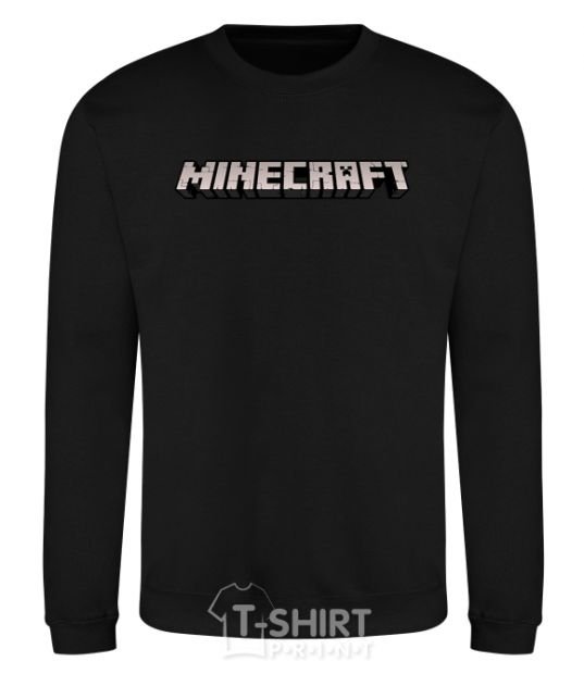 Sweatshirt Minecraft logo 3d black фото