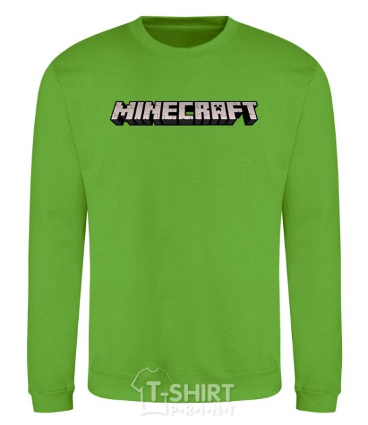 Sweatshirt Minecraft logo 3d orchid-green фото