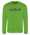 Sweatshirt Minecraft logo 3d orchid-green фото