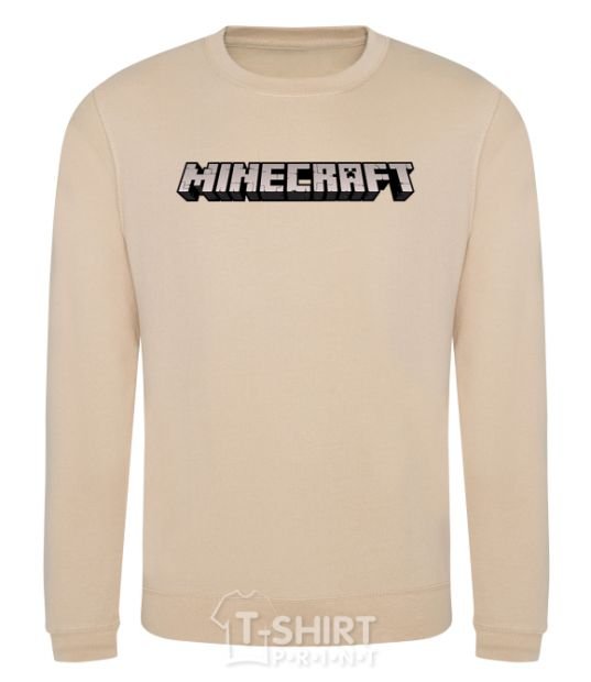 Sweatshirt Minecraft logo 3d sand фото