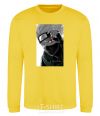 Sweatshirt Naruto Kakashi b&w yellow фото