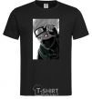 Men's T-Shirt Naruto Kakashi b&w black фото