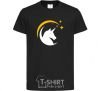 Kids T-shirt Unicorn moon black фото