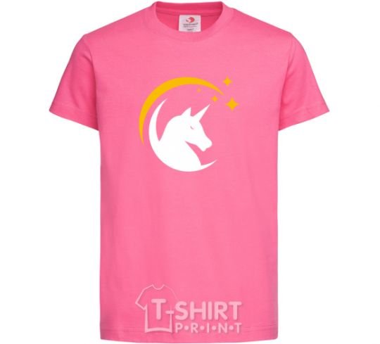 Kids T-shirt Unicorn moon heliconia фото