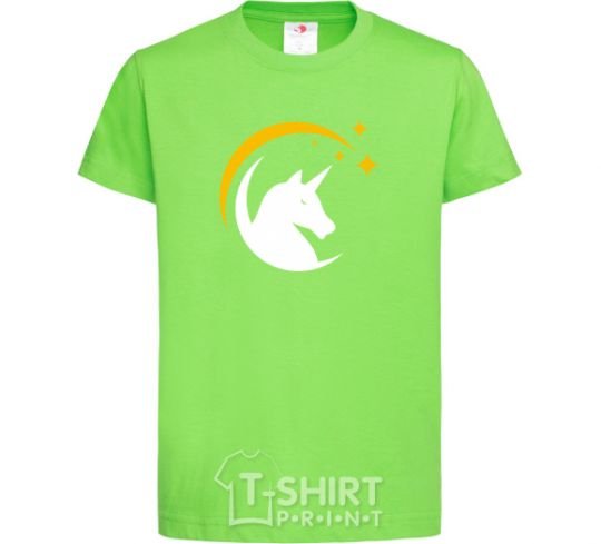 Kids T-shirt Unicorn moon orchid-green фото