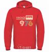 Men`s hoodie Vintage limited edition bright-red фото