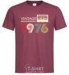Men's T-Shirt Vintage limited edition burgundy фото