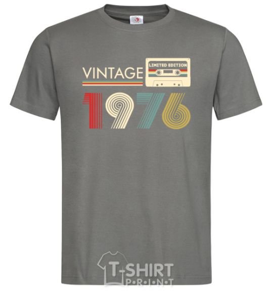 Men's T-Shirt Vintage limited edition dark-grey фото