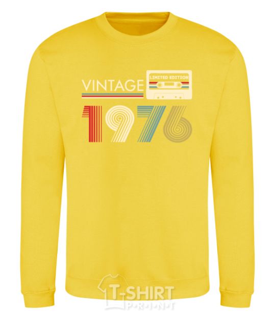 Sweatshirt Vintage limited edition yellow фото