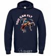 Men`s hoodie You can fly navy-blue фото