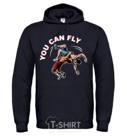 Men`s hoodie You can fly black фото