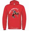 Men`s hoodie You can fly bright-red фото