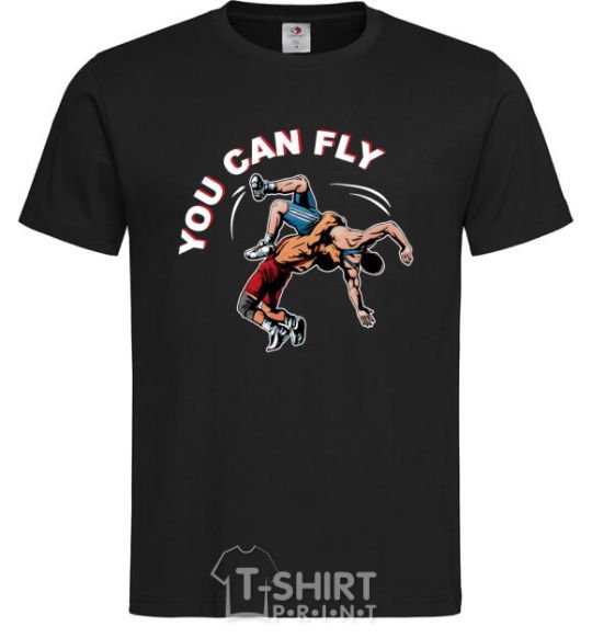 Мужская футболка You can fly Черный фото