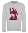 Sweatshirt Deadpool and Thanos sport-grey фото