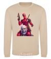 Sweatshirt Deadpool and Thanos sand фото