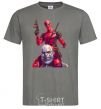 Men's T-Shirt Deadpool and Thanos dark-grey фото