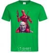 Men's T-Shirt Deadpool and Thanos kelly-green фото