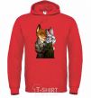 Men`s hoodie Judy Zveropolis bright-red фото