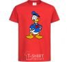 Kids T-shirt Donald Duck red фото