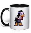 Mug with a colored handle Magica black фото