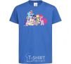 Kids T-shirt Friendship is a miracle royal-blue фото