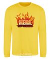 Sweatshirt Gianni, you're a fire yellow фото